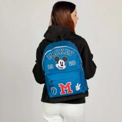 KaracterMania Películas Y Personajes De Disney ·Mickey & Minnie^Mochila Disney Mickey Mouse Class HS FAN 2.2, Azul Ripstop