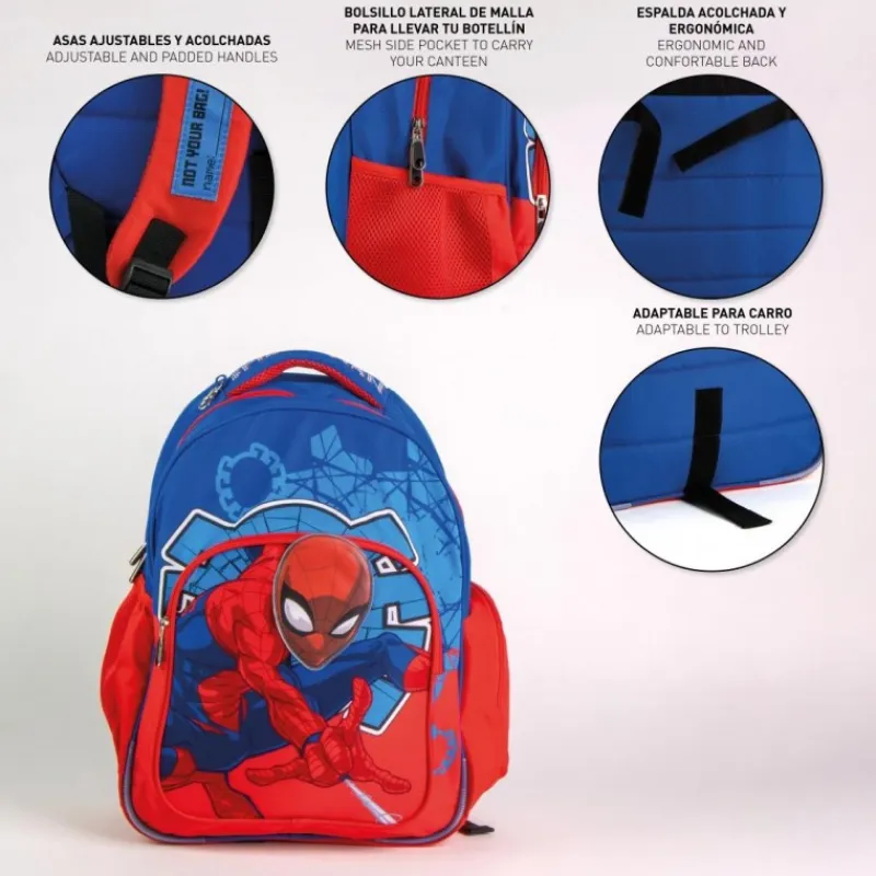 Mochila Escolar Mediana de Spiderman - 42 cm Niños Marvel Y Dc Para Niños|Para El Cole