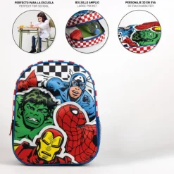 Niños Cerdá Kids Marvel Y Dc Para Niños|Para El Cole^Mochila Infantil 3D Avengers