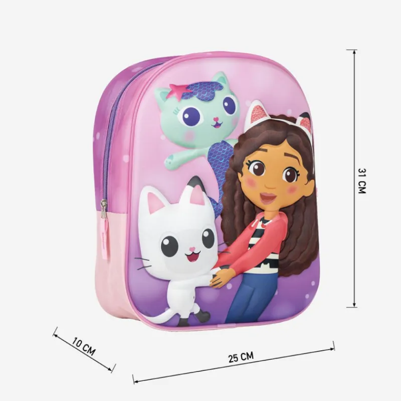 Cerdá Kids Para El Cole^Mochila Infantil 3D Gabby's Dollhouse