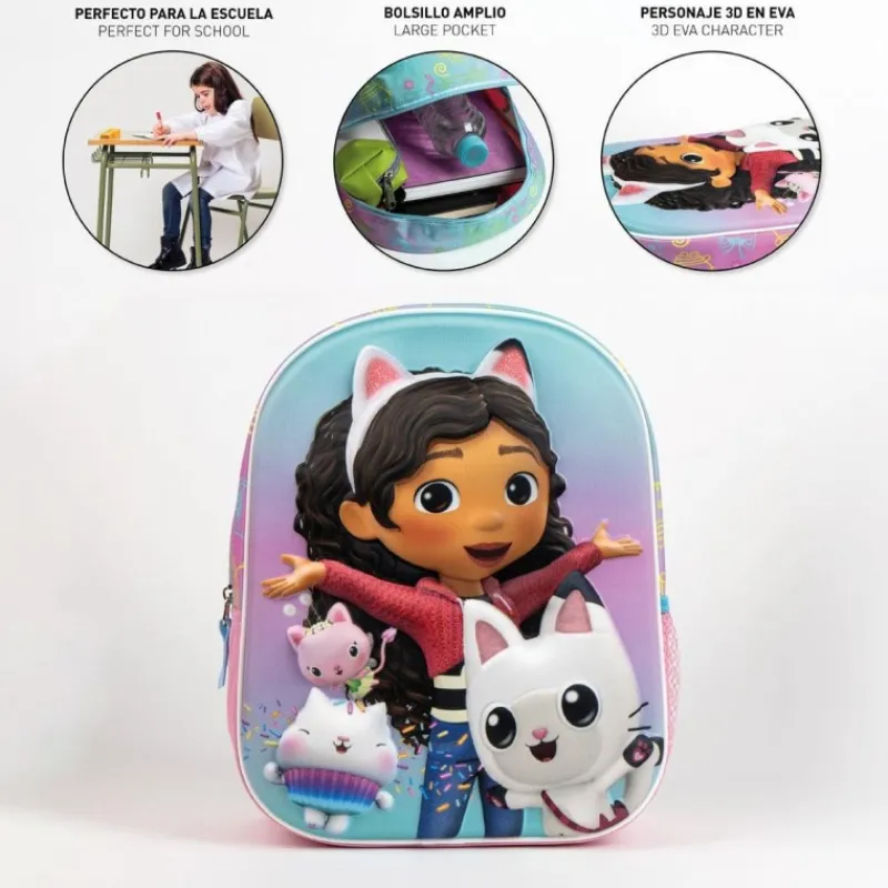 Discount MOCHILA INFANTIL 3D GABBY´S DOLLHOUSE Para El Cole