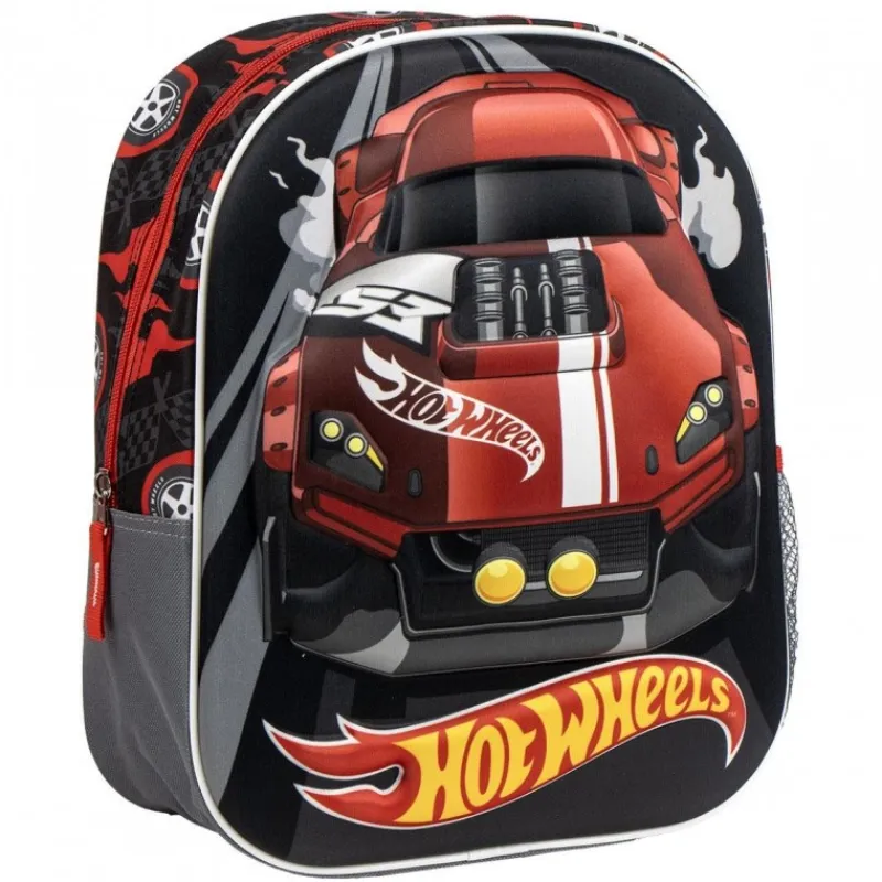 Clearance Mochila Infantil 3D Hot Wheels Para El Cole
