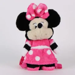 Outlet Mochila Infantil de Peluche Minnie 100% Poliéster Fucsia Disney Para Niñas|Tiempo Libre Kids