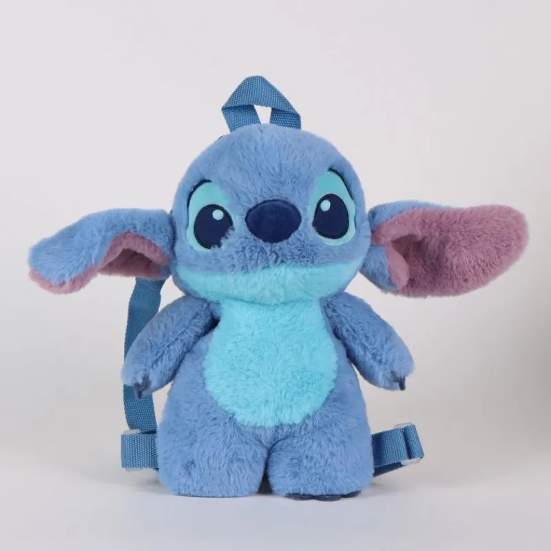 Online Mochila Infantil de Peluche Stitch 100% Poliéster - Azul Disney Para Niñas|Tiempo Libre Kids