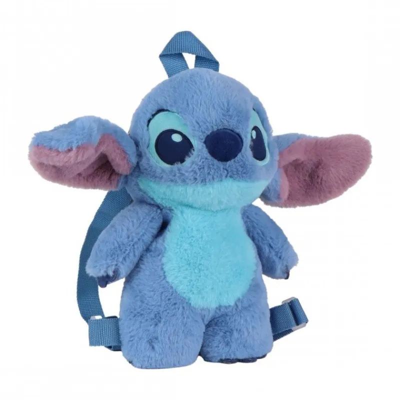 Online Mochila Infantil de Peluche Stitch 100% Poliéster - Azul Disney Para Niñas|Tiempo Libre Kids