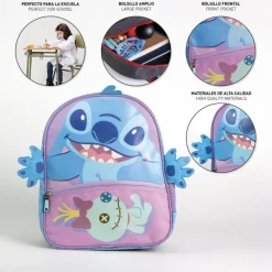 Sale Mochila Infantil Escolar Stitch 100% Poliéster Azul Para El Cole|Stitch Kids