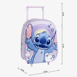 Cerdá Kids Para El Cole|Stitch Kids^Mochila Infantil Trolley 3D de Stitch en Lila