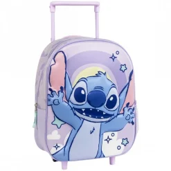 Cerdá Kids Para El Cole|Stitch Kids^Mochila Infantil Trolley 3D de Stitch en Lila