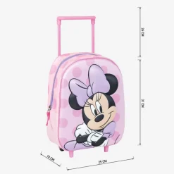 Sale MOCHILA INFANTIL TROLLEY 3D MINNIE Disney Para Niñas|Para El Cole