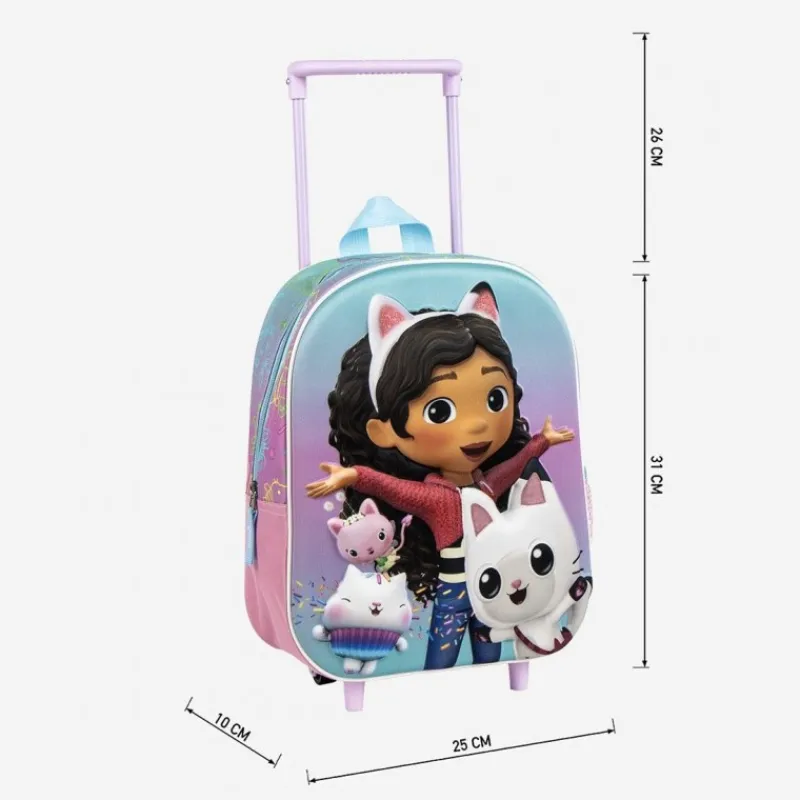 Online Mochila Infantil Trolley 3D Gabby's Dollhouse - Perfecta para los Pequeños Aventureros Para El Cole