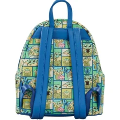 Loungefly The Mandalorian|Regalos Star Wars Por Personaje ^Mochila Baby Yoda Cuadritos The Mandalorian