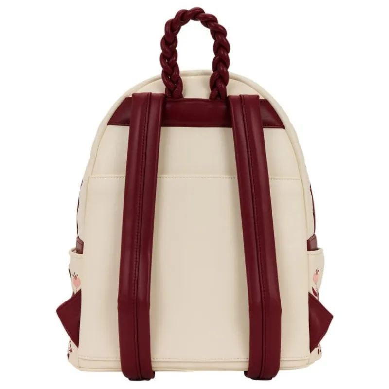 Loungefly Bolsos Y Carteras Disney^Mochila Midi Cream & Red Floral con Licencia Oficial
