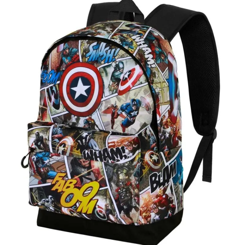 Outlet Mochila Marvel Capitán América Comic HS FAN 2.2, Multicolor Superhéroes Marvel