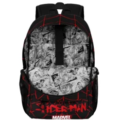 KaracterMania Superhéroes Marvel^Mochila Marvel Spiderman Vision Fight FAN 2.2, Negro