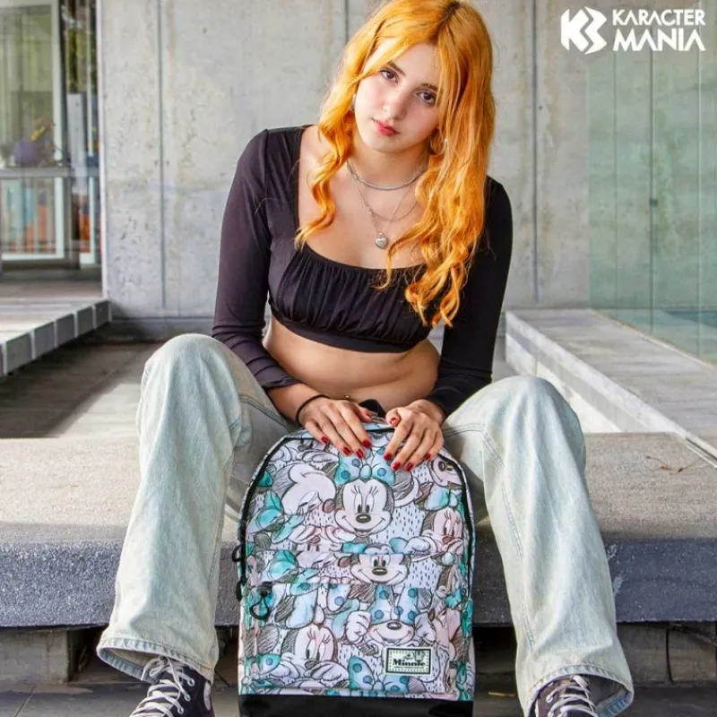 Sale Mochila Minnie Mouse Drawing Gris Ripstop Resistente Películas Y Personajes De Disney ·Mickey & Minnie