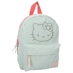 Discount Mochila Sanrio Hello Kitty Have a Nice Day Verde - 100% Poliéster Para El Cole
