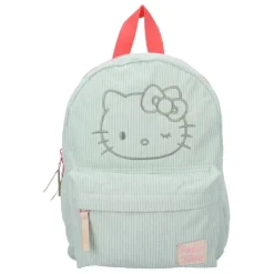 Discount Mochila Sanrio Hello Kitty Have a Nice Day Verde - 100% Poliéster Para El Cole
