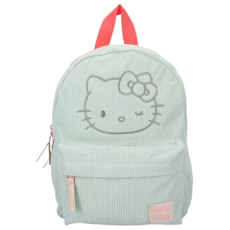 Discount Mochila Sanrio Hello Kitty Have a Nice Day Verde - 100% Poliéster Para El Cole