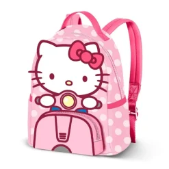 Outlet Mochila Urbana Pequeña Hello Kitty Moto Rosa 25cm Para El Cole