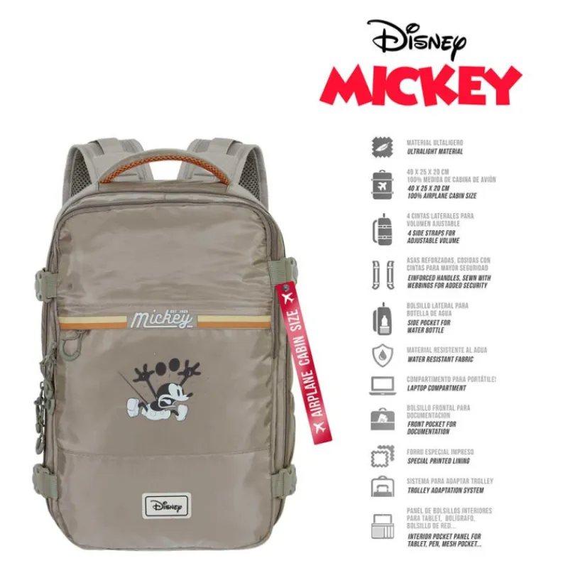 KaracterMania Bolsos Y Carteras Disney^Mochila Viaje Cabina Avión Disney Mickey Mouse Face