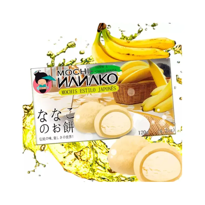 Outlet Mochis Nanako estilo japonés choco-plátano 120gr Chuches Japonesas