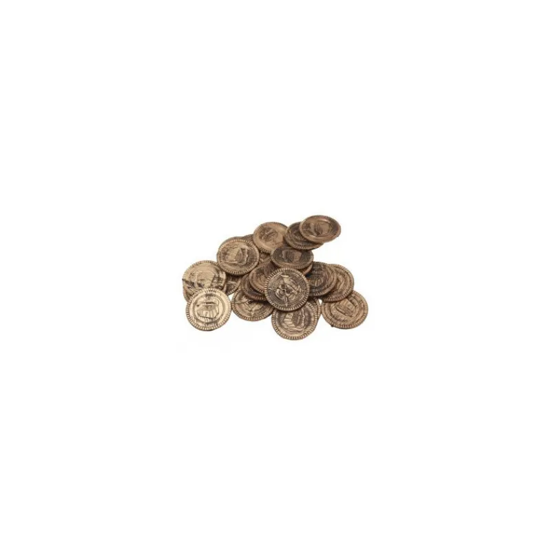 Online Monedas imitación oro de Pirata o Ladrón Complementos Para Disfraces|Disfraces Unisex