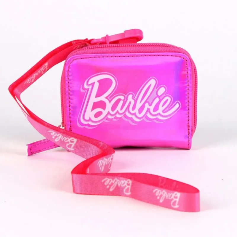 Hot Monedero Iridiscente Barbie Fucsia 100%PU Talla Única Para El Cole