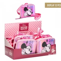 Cerdá Kids Disney Para Niñas|Para El Cole^Monedero Iridiscente Minnie Mouse 100% PU Talla Única Rosa