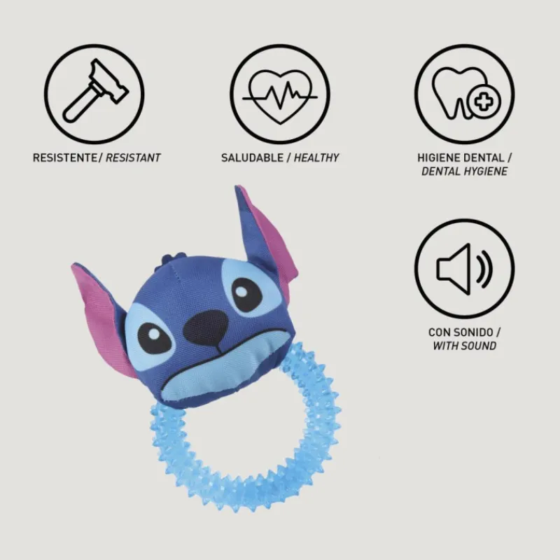 Cerdá Adult Más Regalos De Disney|Películas Y Personajes De Disney ·Lilo Y Stitch^Mordedor para perros Disney Stitch
