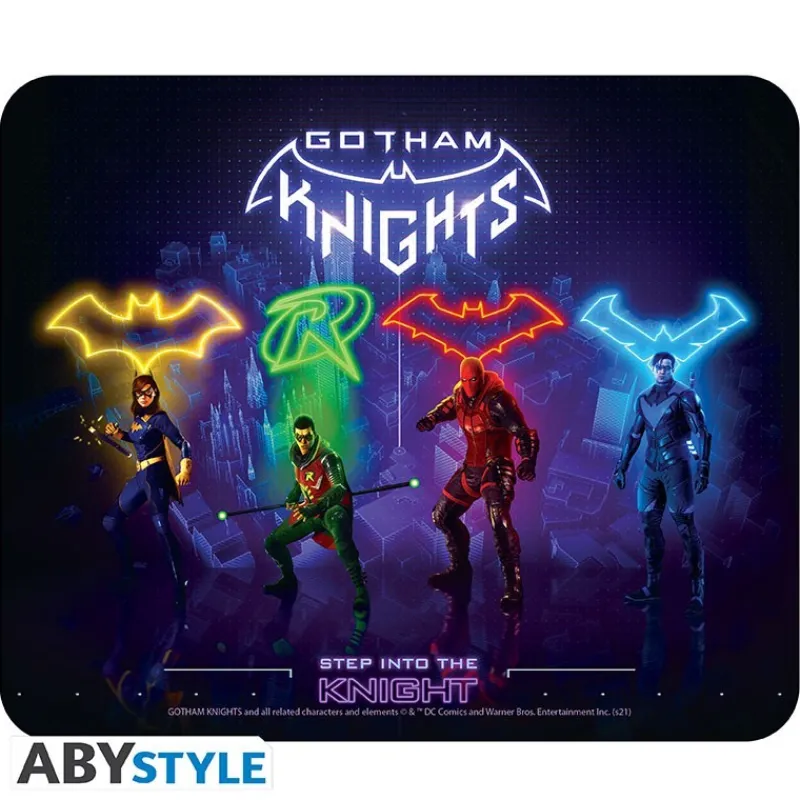 Abystyle Regalos De Superhéroes Dc|Complementos Dc^Mousepad Flexible Gotham Knights DC Comics