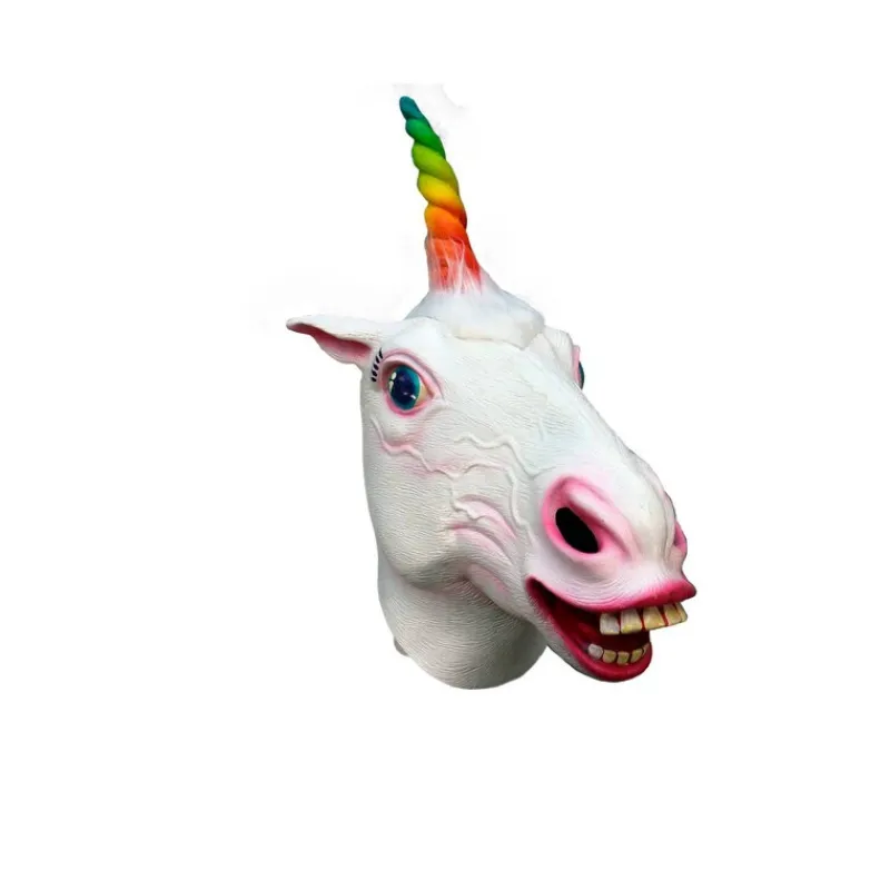 Ghoulish Máscaras Terror Y Carnaval ^Máscara Cabeza Unicorn Pride