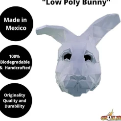 Best Máscara Conejo Poligonal Talla Única Máscaras Terror Y Carnaval