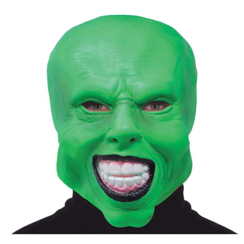 Disfrazzes Máscaras Terror Y Carnaval ^Máscara de Personaje Verde Alocado de Látex