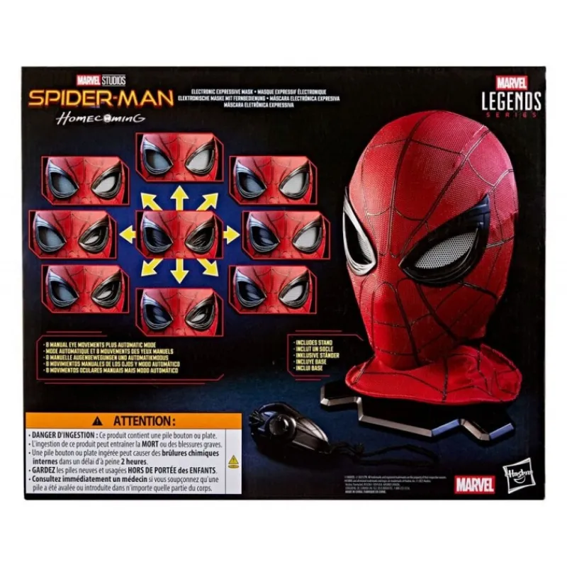Hasbro Máscaras Terror Y Carnaval |Disfraces Marvel^Máscara Electrónica Expresiva Spider-Man: Homecoming de