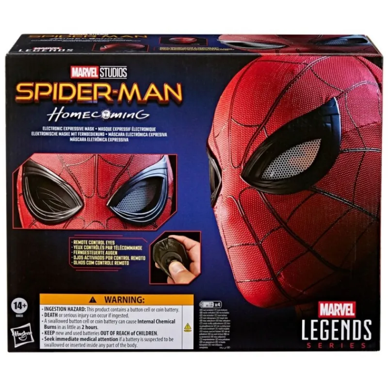 Hasbro Máscaras Terror Y Carnaval |Disfraces Marvel^Máscara Electrónica Expresiva Spider-Man: Homecoming de