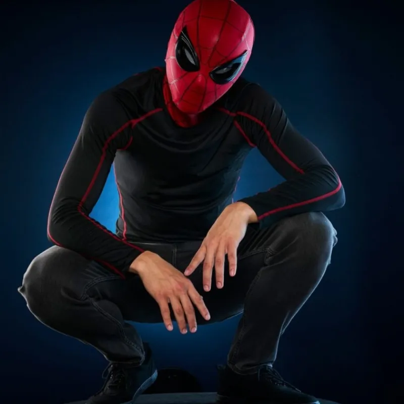 Hasbro Máscaras Terror Y Carnaval |Disfraces Marvel^Máscara Electrónica Expresiva Spider-Man: Homecoming de