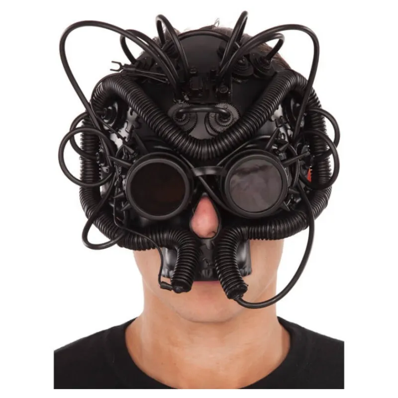 Disfrazzes Máscaras Terror Y Carnaval ^Máscara Steampunk Negra