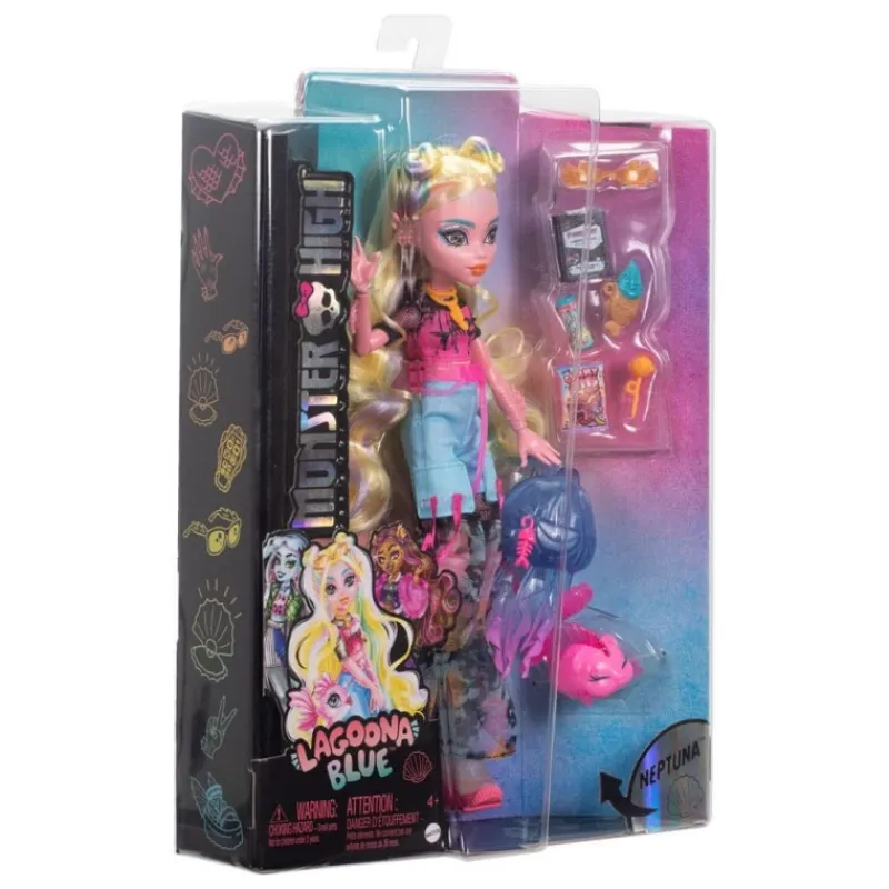 Mattel Juguetes, Figuras Y Más Regalos Para Peques^Muñeca Monster High Lagoona Blue 25 cm Estilo Escolar