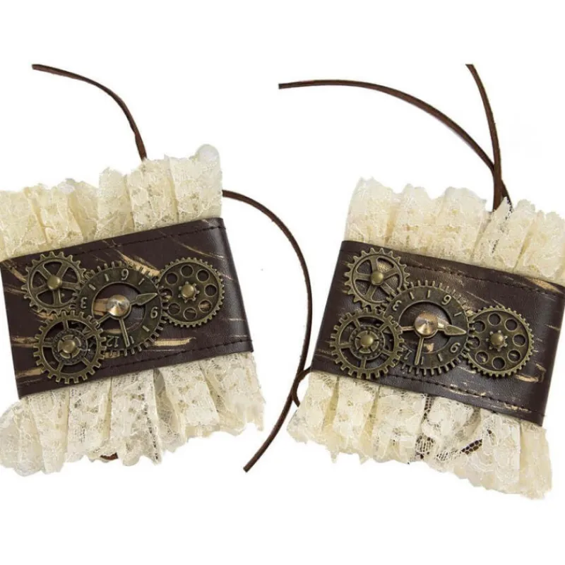 Clearance Muñequeras Steampunk con Rodamientos Complementos Para Disfraces|Accesorios Halloween Y Terror