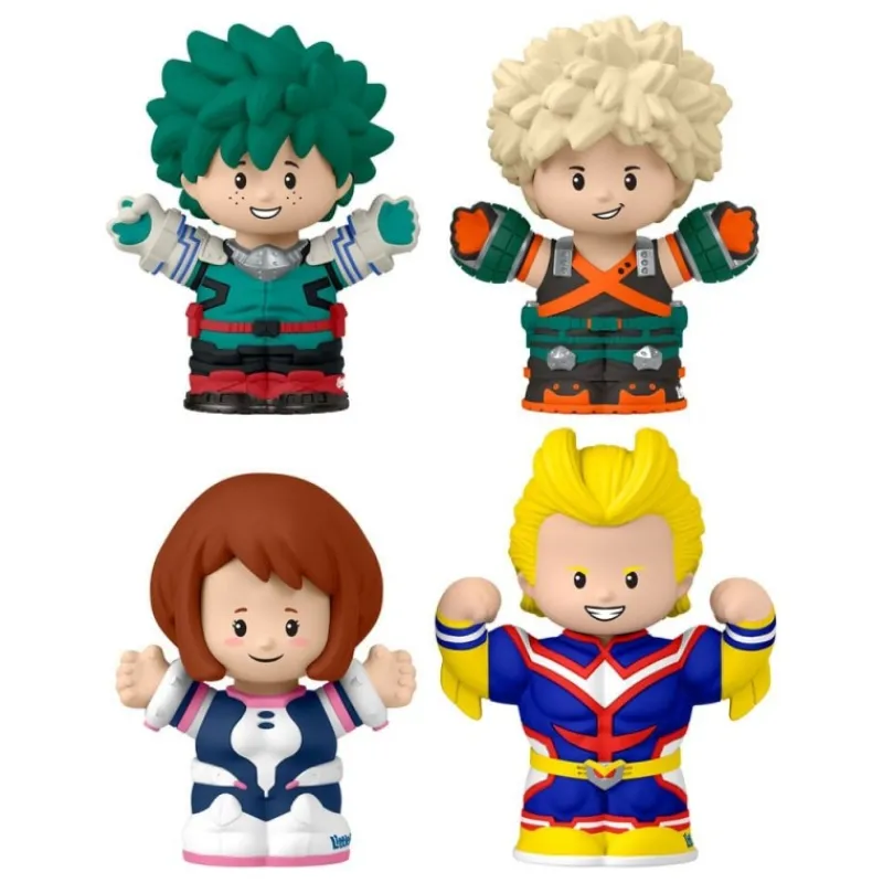 Online My Hero Academia Pack de 4 Minifiguras Fisher-Price Little People Juguetes, Figuras Y Más Regalos Para Peques