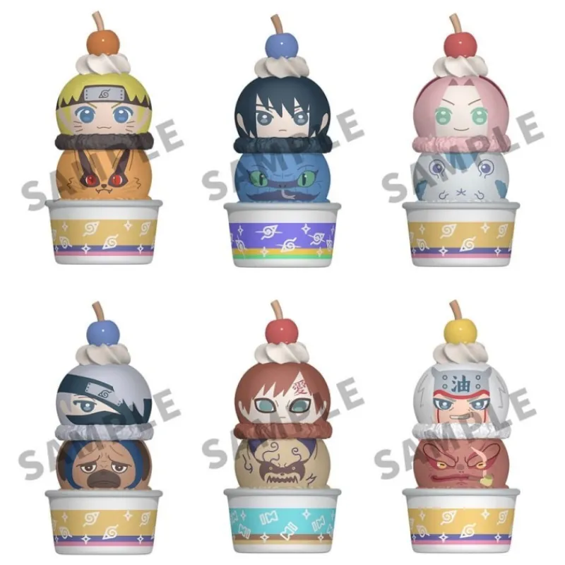 Megahouse Figuras^Naruto Shippuden Pack de 6 Figuras Tsumichen 8 cm con Regalo