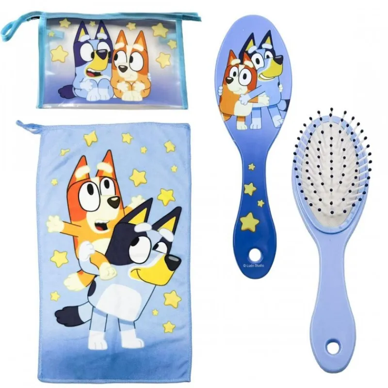 Cerdá Kids Accesorios Para El Pelo, Gafas De Sol Y Kits De Belleza Infantiles |Bluey^Neceser Aseo Viaje Bluey Multicomposición