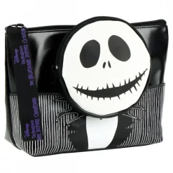 Hot Neceser de Aseo de Viaje Nightmare Before Christmas Negro 100% PU Pesadilla Antes De Navidad