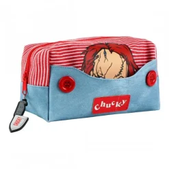 Cerdá Adult Chucky Muñeco Diabólico|Coleccionismo De Miedo Y Terror^Neceser de Aseo de Viaje Chucky 50% PVC 50% Algodón