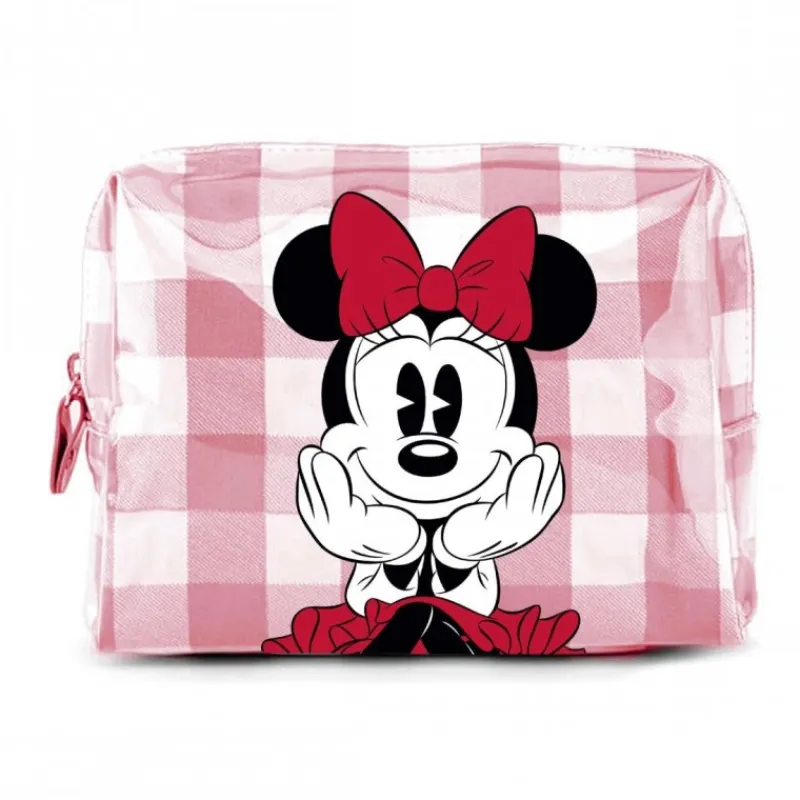 Cerdá Adult Películas Y Personajes De Disney ·Mickey & Minnie|Cosmética Disney^Neceser de Viaje Minnie Mouse 50% Poliéster 50% PVC Rojo