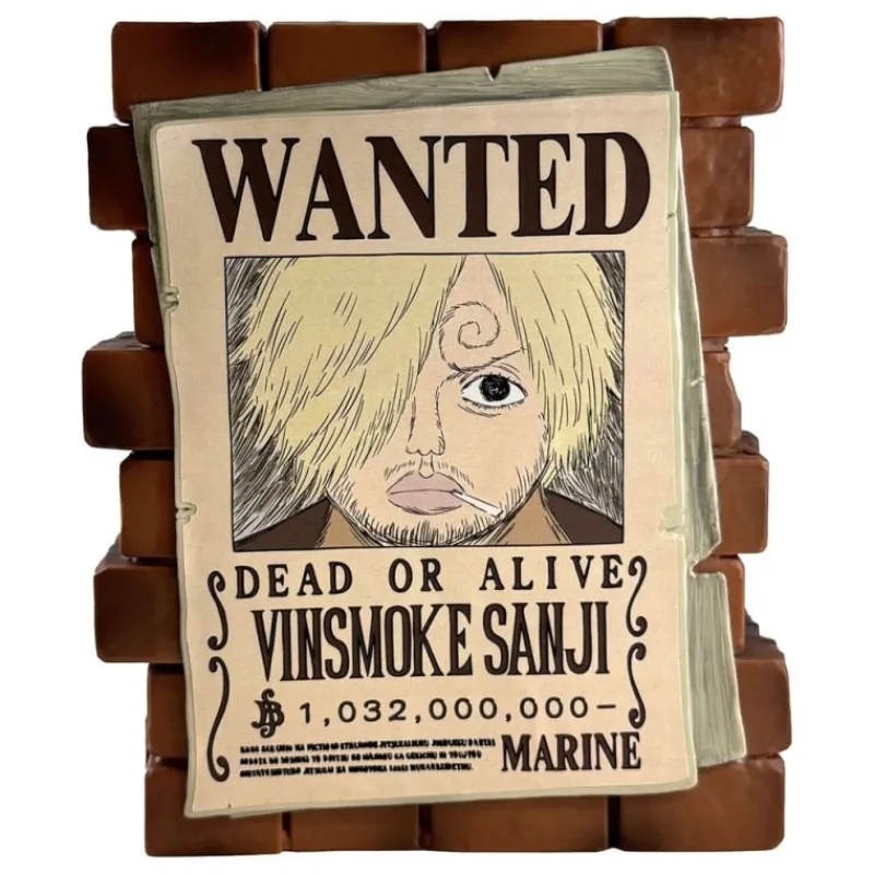 One Piece Hucha Sanji Wanted de PVC 15 cm Cosas De Luffy One Piece