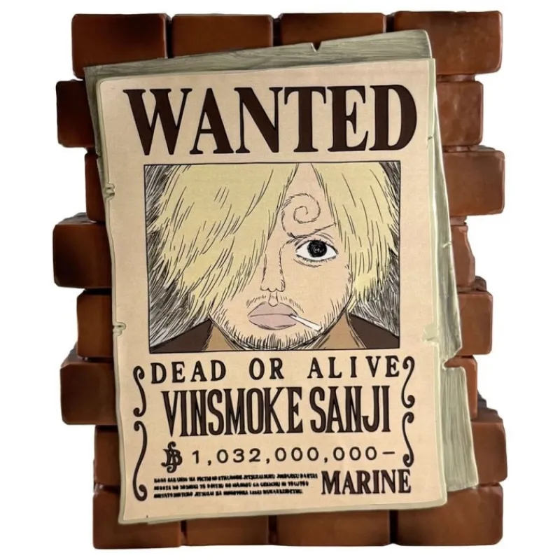 One Piece Hucha Sanji Wanted de PVC 15 cm Cosas De Luffy One Piece