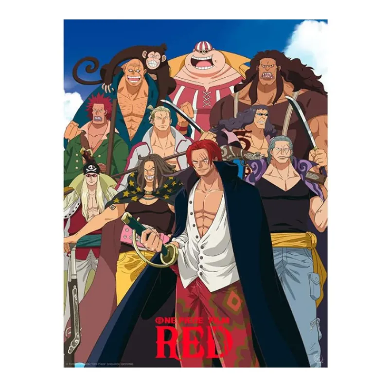 New One Piece poster chibi RED Hogar One Piece