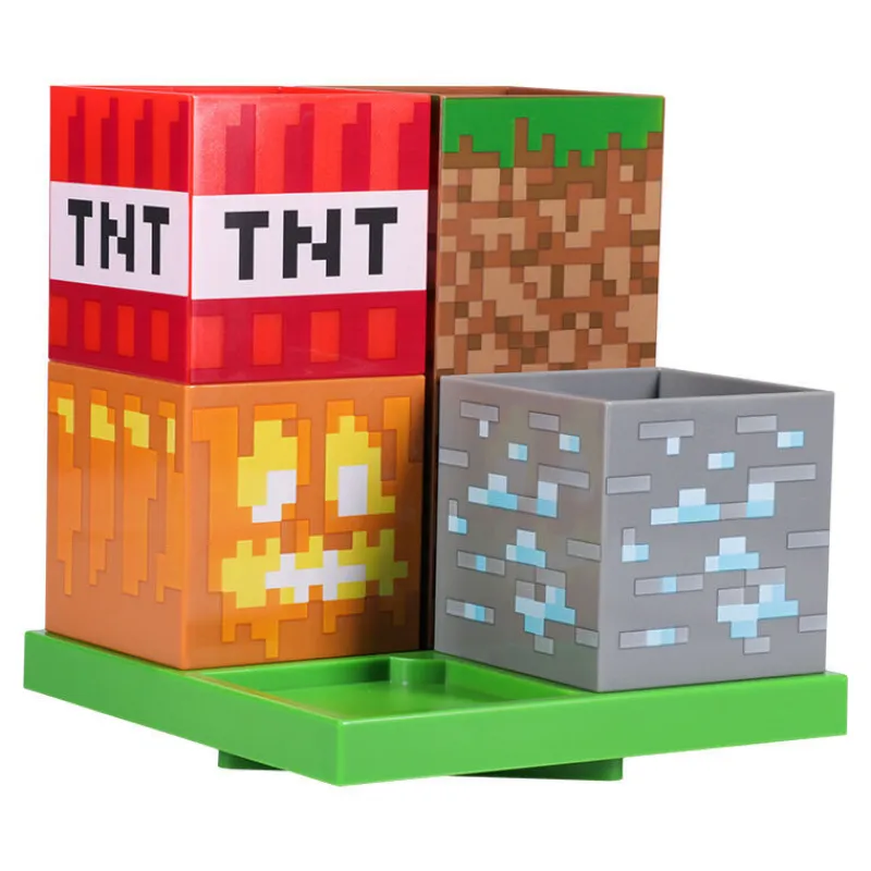 Paladone Products Minecraft|Regalos Y Coleccionismo Para Gamers - Cosas De Videojuegos Míticos^Organizador escritorio Minecraft