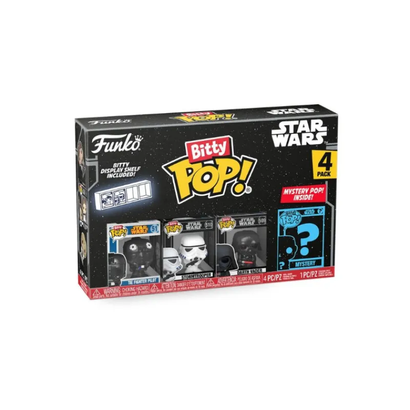 Clearance Pack 4 Bitty Pop! Star Wars Darth Vader Regalos Star Wars Por Personaje |Funko Pop Star Wars